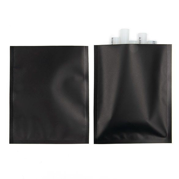 Plastic Bags Matt Black 10.2x12.7cm Tamper-proof Heat sealable (100 pieces) [CRB3B]