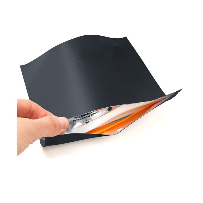 Child Resistant Pouch Bags Matte Black 14,9x6,4x23,2cm (100 Pieces) [CRP7MB]