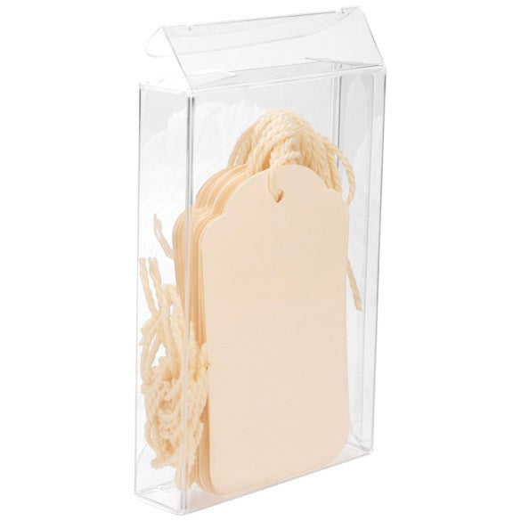 Plastic Gift Boxes 6x1.6x9cm Crystal Clear (25 pieces) [FB248]