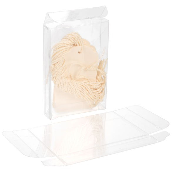 Plastic Gift Boxes 6x1.6x9cm Crystal Clear (25 pieces) [FB248]