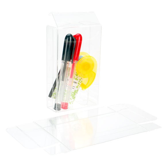 Plastic Gift Boxes 5.4x1.7x9.2cm Crystal Clear (25 pieces) [FB36]