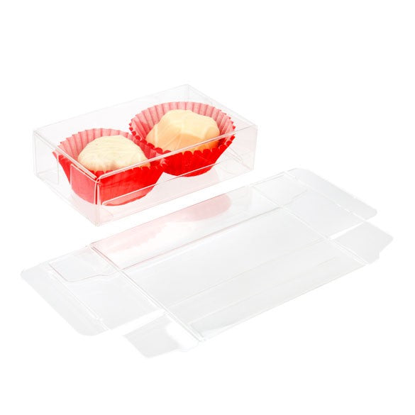 Plastic Gift Boxes 5.4x2.5x9.2cm Crystal Clear (25 pieces) [FB91]