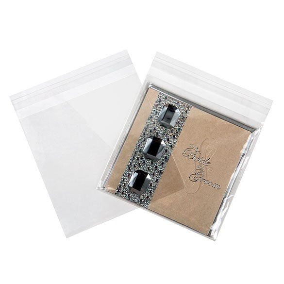 Plastic Bags 15.9x15.9cm Transparent Peel and Seal(250 pieces) [VL66]