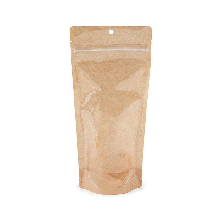 Kraft Stand Up Pouch 10.8x6x23.8 (100 pieces) [ZBGKC1N]