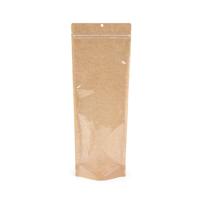 Kraft Stand Up Pouch 14x6x38.1 cm (100 pieces) [ZBGKC2N]