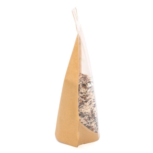 Stand Up Pouches Kraft 14.9x8.9x23.2cm with Window | 312 grams (100 pieces) [ZBGKC7]