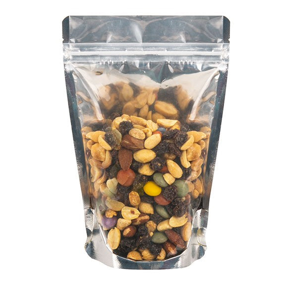 Stand Up Pouches Transparent/Gold 11.9x7.6x18.4cm | 114 grams (100 pieces) [ZBGG46]