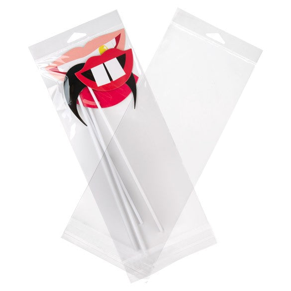 Headerbags 13.5x30.5cm Reclosable and Crystal Clear (100 pieces) [HB512]