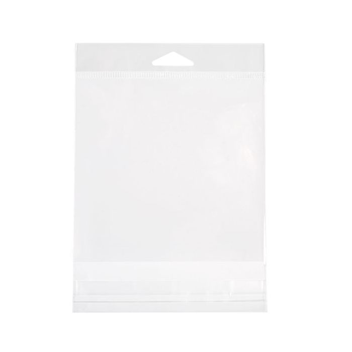Headerbags 13.2x12.9cm Reclosable and Crystal Clear (100 pieces) [HB5X5SM]