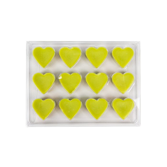 Clear Artisan Candy Box Set, Heart Insert 10.2x2.1x13.8 cm (25 pieces) [CNDYH270]