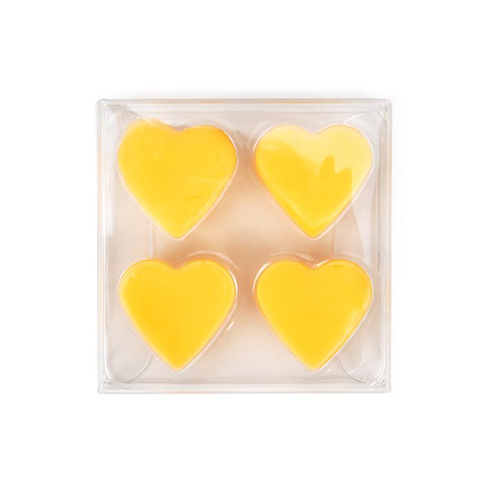 Clear Artisan Candy Box Set, Heart Insert 7x2.1x6.8 cm (25 pieces) [CNDYH276]