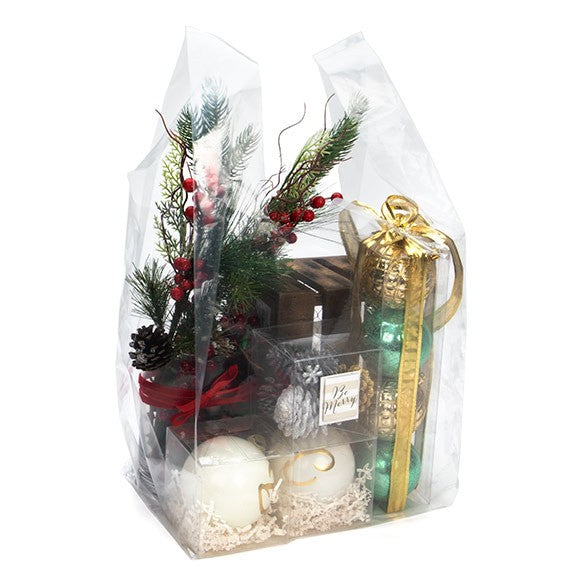 Plastic Carrier Bags Transparent 32.1x25.4x68.6cm (100 pieces) [CHB6]