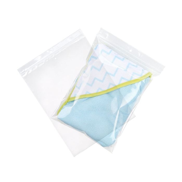 Grip Seal Bags with Hang and Vent-hole 23x30.5cm Crystal Clear PP 100 micron (100 pieces) [Z4R912V]