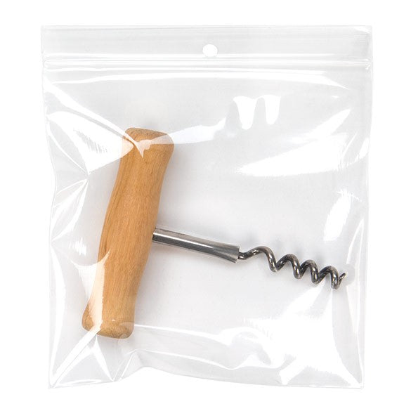 Grip Seal Bags with Hang hole 12.5x12.5cm Crystal Clear PP 100 micron (100 pieces) [Z4R55]