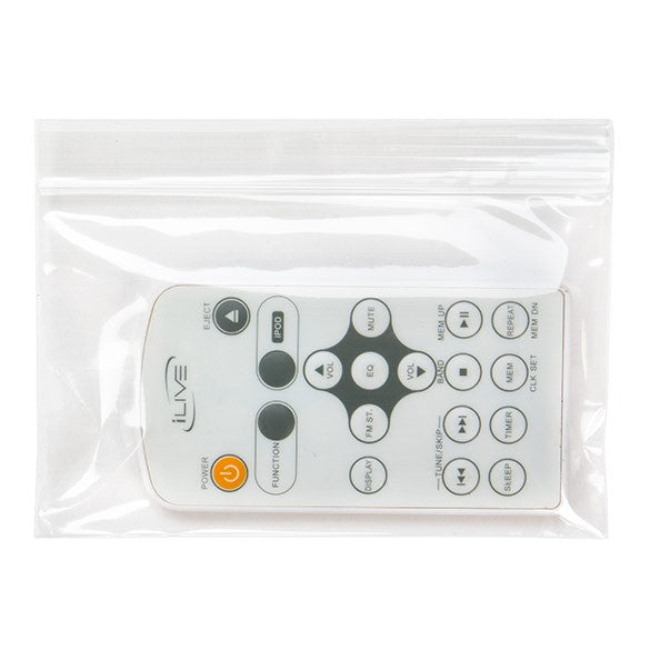Grip Seal Bags 12.5x7.5cm Crystal Clear PP 50 micron (100 pieces) [ZC53]