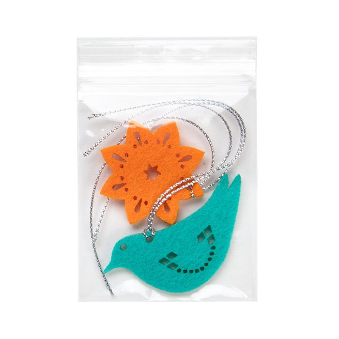 Grip Seal Bags 6.5x7.5cm Crystal Clear PP 75 micron (100 pieces) [Z3C2H3]