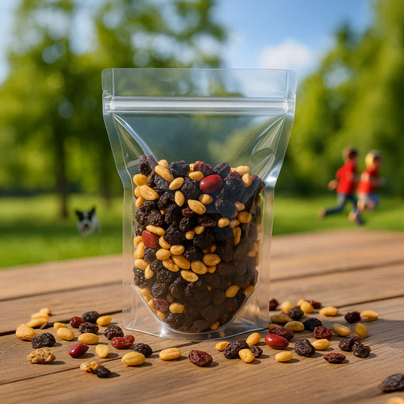 Stand Up Pouches Transparent 17.8x9.8x25.2cm | 280 grams (100 pieces) [ZBG69]