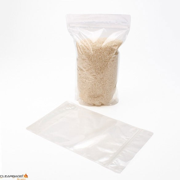 Stand Up Pouches Transparent 17x9x28.5cm | 340 grams (100 pieces) [ZBG4]