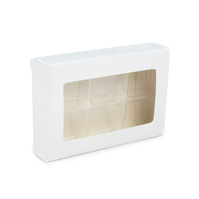 White Kraft Artisan Candy Box Set, Square Insert 7x2.1x10.3 cm