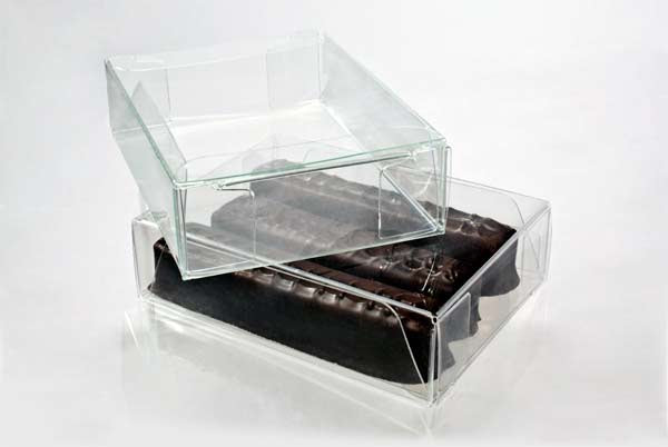 Plastic Gift Boxes for Chocolates 7x3.7x10.5cm with Insert (100 pieces) [CNDY229]