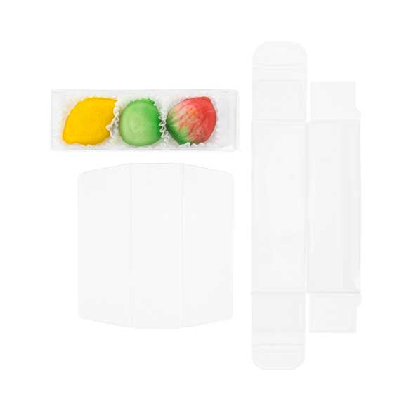 Plastic Gift Boxes for Chocolates 3.5x3.5x10.8cm with Insert (100 pieces) [CNDY196]