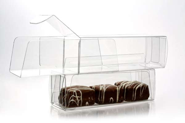 Plastic Gift Boxes for Chocolates 3.5x3.5x10.8cm with Insert (100 pieces) [CNDY196]
