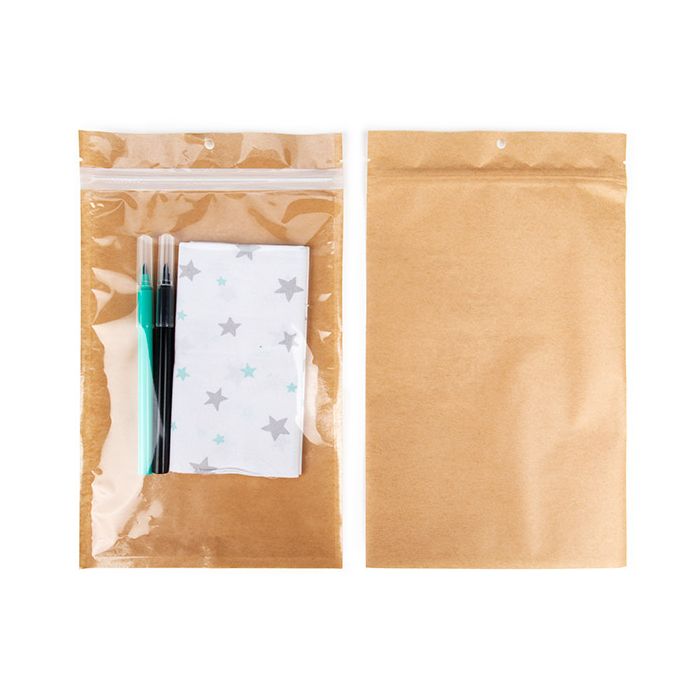 Eco-Friendly Grip Seal Bags Kraft 15.2x23.5 cm (100 pieces) [HZBBE7KC]