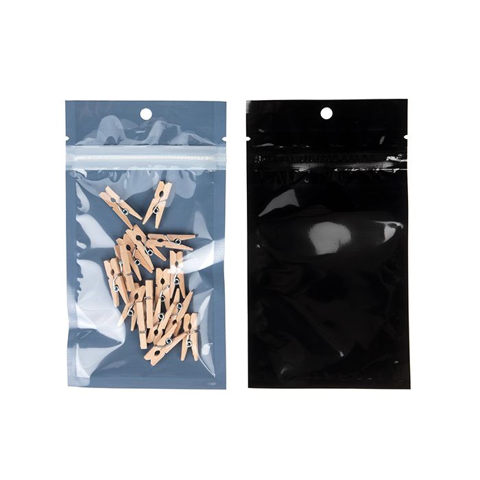 Eco-Friendly Grip Seal Bags Black 7.6x11.4 cm (100 pieces) [HZBBE3B]