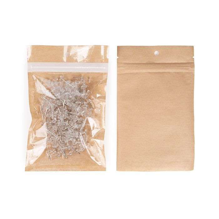 Eco-Friendly Grip Seal Bags Kraft 9.2x12.7 cm (100 pieces) [HZBBE4KC]