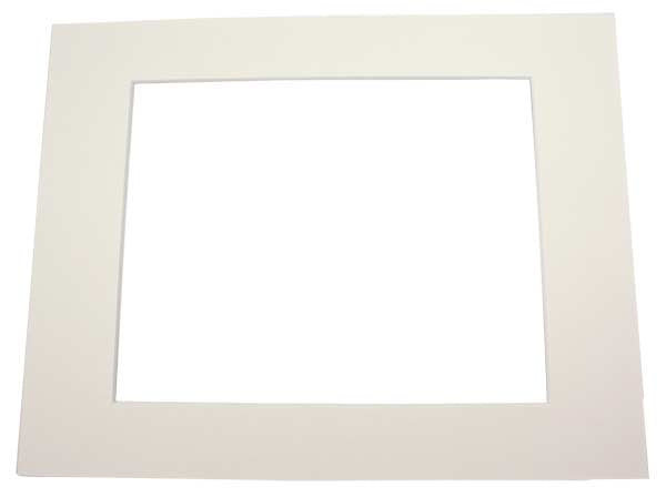 Mount Board Cream 20.3x26.7cm Window - Outer size 27.9x35.6cm Conservation Quality (25 pieces) [MS30034]