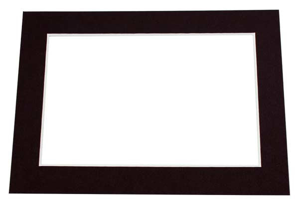 Mount Board Black 8.9x14cm Window - Outer size 12.7x17.8cm Conservation Quality (25 pieces) [MS30019]
