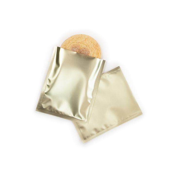 Single Use Child Resistant Bags Matte Gold 10,2x12,7cm (100 Pieces) [CRB3G]
