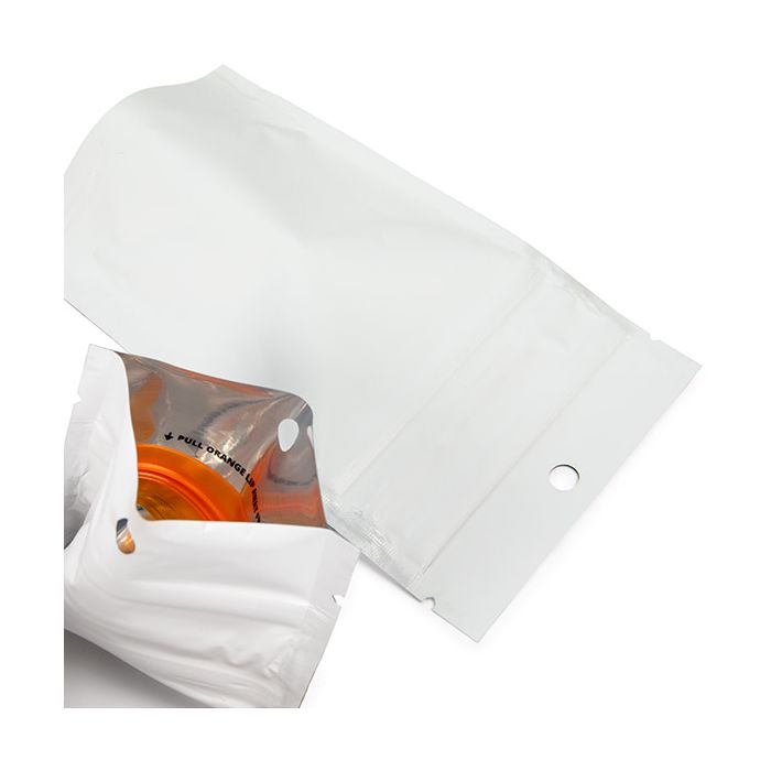 Child Resistant Stand Up Pouch White 7,9x5,1x13 cm (100 pieces) [CRP1MW]