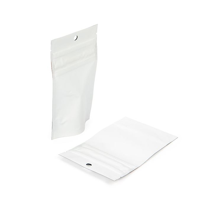 Child Resistant Stand Up Pouch White 7,9x5,1x13 cm (100 pieces) [CRP1MW]