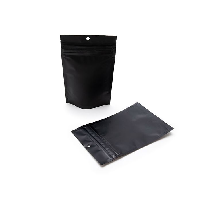 Child Resistant Pouch Bags Matte Black 10,2x6,4x15,2cm (100 Pieces) [CRP2MB]