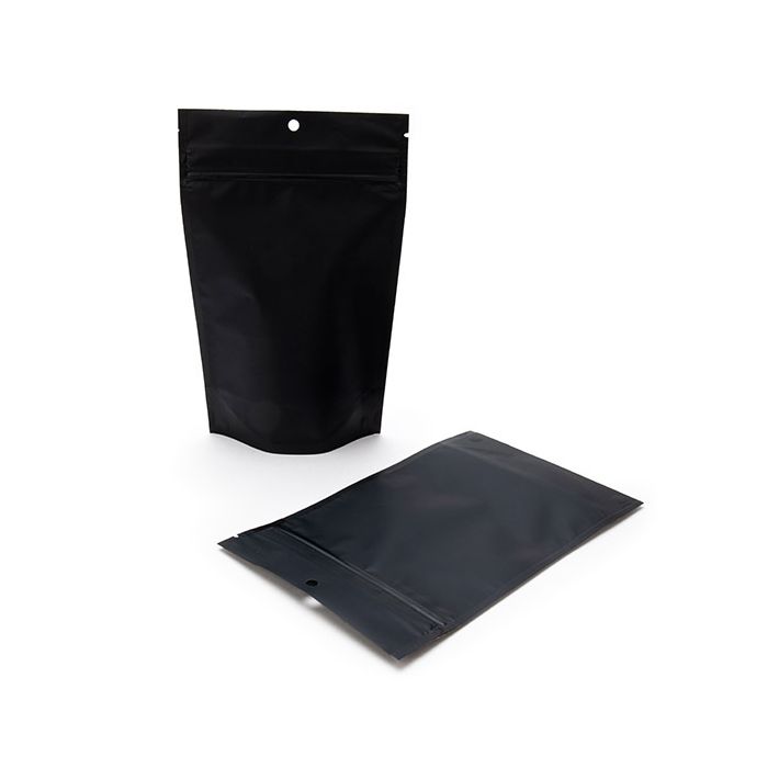 Child Resistant Pouch Bags Matte Black 13x6,4x20,6cm (100 Pieces) [CRP3MB]