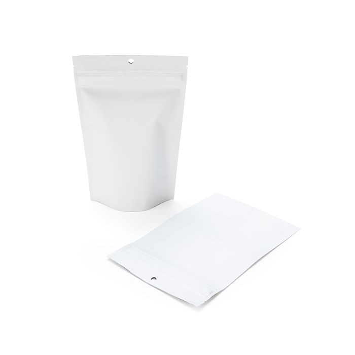 Child Resistant Pouch Bags Matte White 13x6,4x20,6cm (100 Pieces) [CRP3MW]