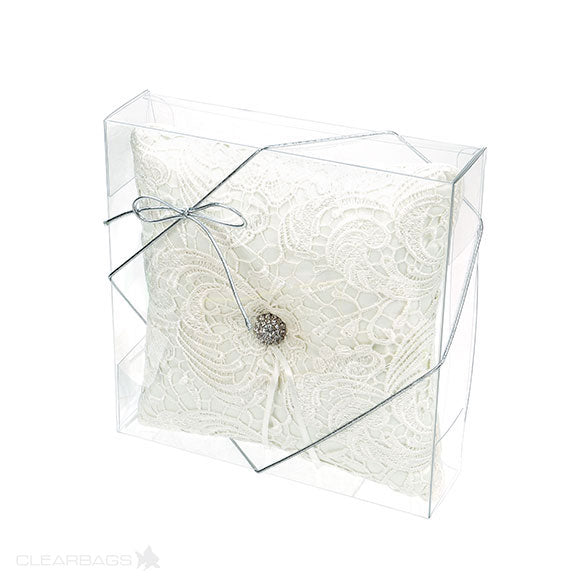 Plastic Gift Boxes 19.5x5.1x19.1cm Crystal Clear (25 pieces) [FPB258]