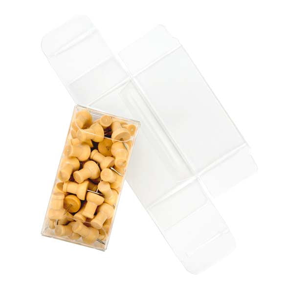 Plastic Gift Boxes for Chocolates 3.5x3.7x7cm Food Safe (25 pieces) [FPB226]