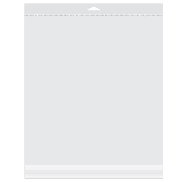 Headerbags 32.4x34.9cm Reclosable and Crystal Clear (100 pieces) [HB1212XL]