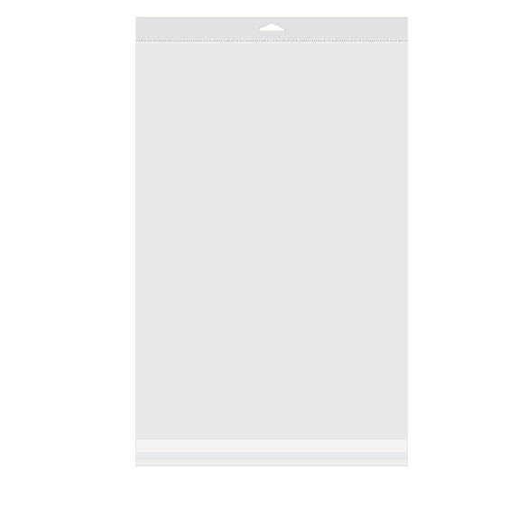 Headerbags 31.6x46.4cm Reclosable and Crystal Clear (100 pieces) [HB1218]