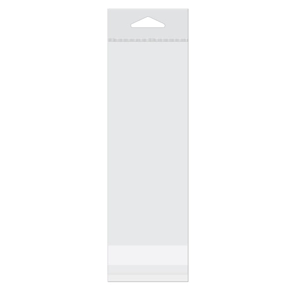 Headerbags 7x17.9cm Reclosable and Crystal Clear (100 pieces) [HB27W]