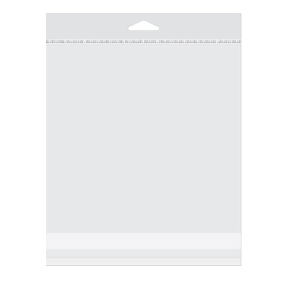 Headerbags 18.9x18.4cm Reclosable and Crystal Clear (100 pieces) [HB77]