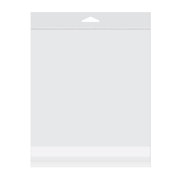Headerbags 19.5x19.2cm Reclosable and Crystal Clear (100 pieces) [HB7X7M]