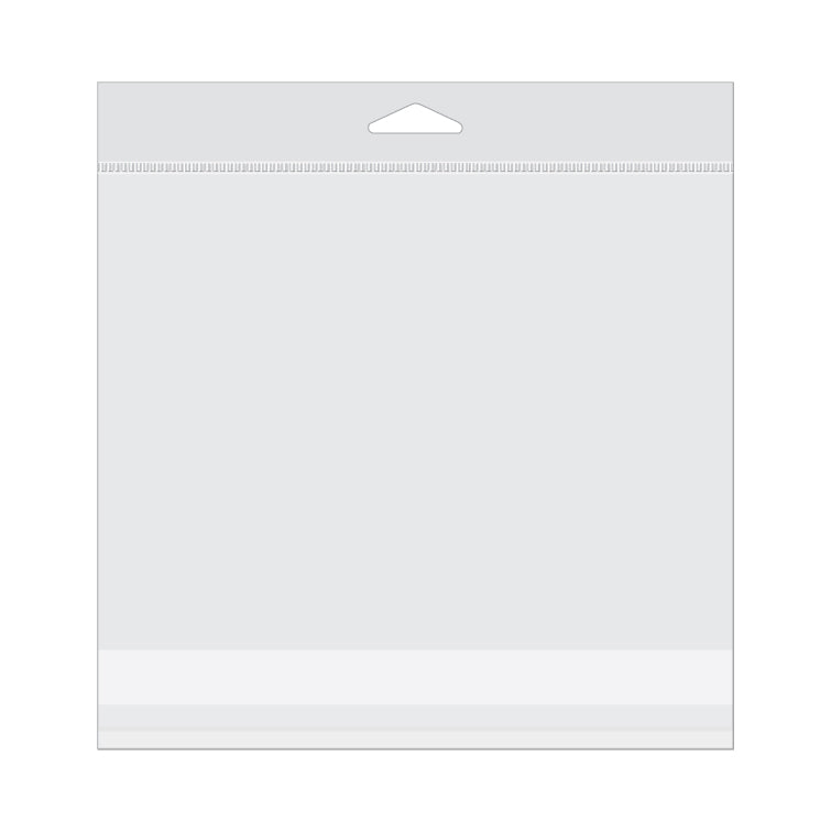 Headerbags 20.3x15.2cm Reclosable and Crystal Clear (100 pieces) [HB8X6E]