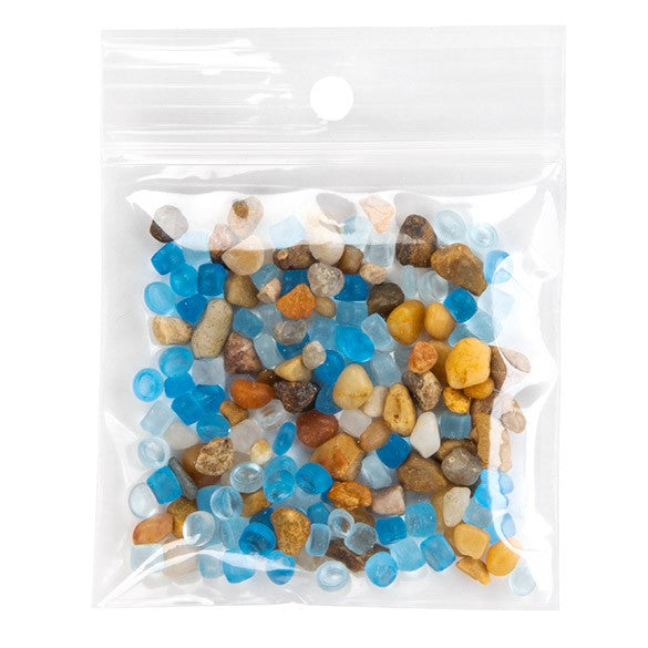 Grip Seal Bags with Hang hole 6.5x6.5cm Crystal Clear PP 75 micron (100 pieces) [Z3R2H2H]