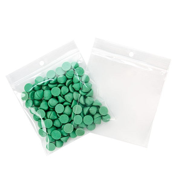 Grip Seal Bags with Hang hole 10x10cm Crystal Clear PP 75 micron (100 pieces) [Z3R44]