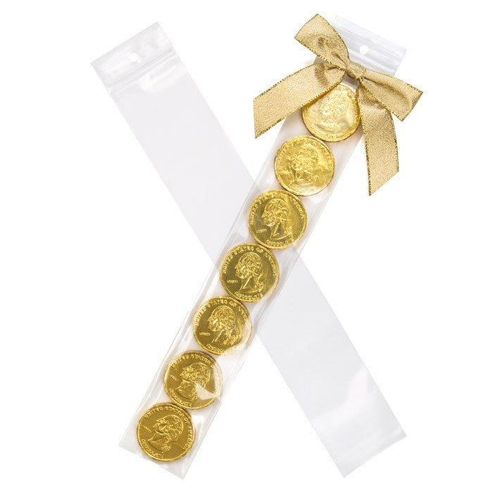 Grip Seal Bags with Hang and Vent-hole 5x30.5cm Crystal Clear PP 50 micron (100 pieces) [ZR212V]