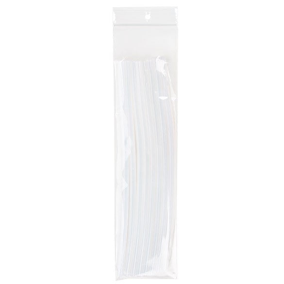 Grip Seal Bags with Hang hole 7.5x30.5cm Crystal Clear PP 50 micron (100 pieces) [ZR312]