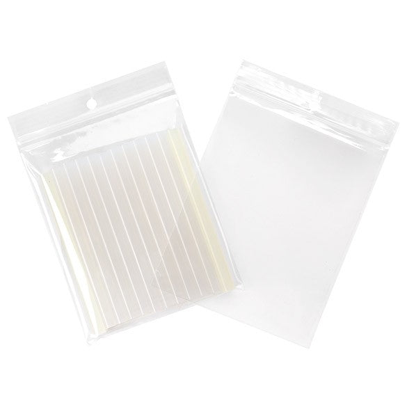 Grip Seal Bags with Hang hole 10x12.5cm Crystal Clear PP 50 micron (100 pieces) [ZR45]